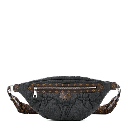 Louis Vuitton Econyl Monogram LV Ski High Rise Bumbag Black Jeans 1 of 10