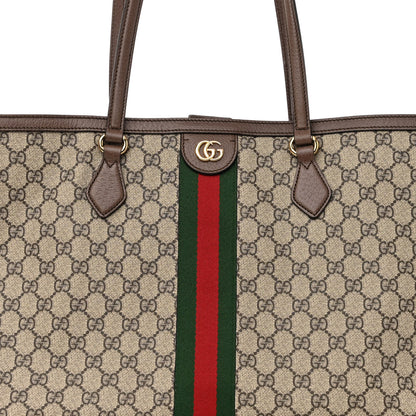 Gucci GG Supreme Monogram Medium Ophidia Shopping Tote Brown 7 of 9