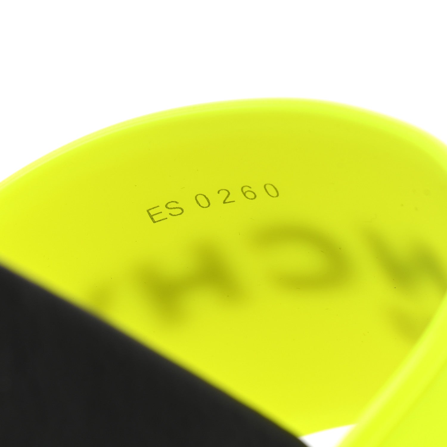 Givenchy Rubber Logo Womens Pool Slide Sandals 37 Fluo Yellow 8 of 9