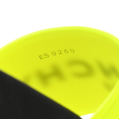 Givenchy Rubber Logo Womens Pool Slide Sandals 37 Fluo Yellow 8 of 9