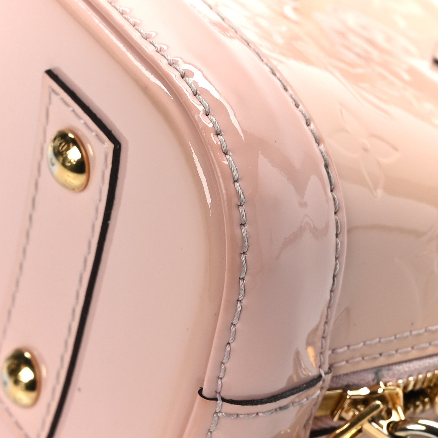 Louis Vuitton Vernis Alma BB Rose Florentin 10 of 11