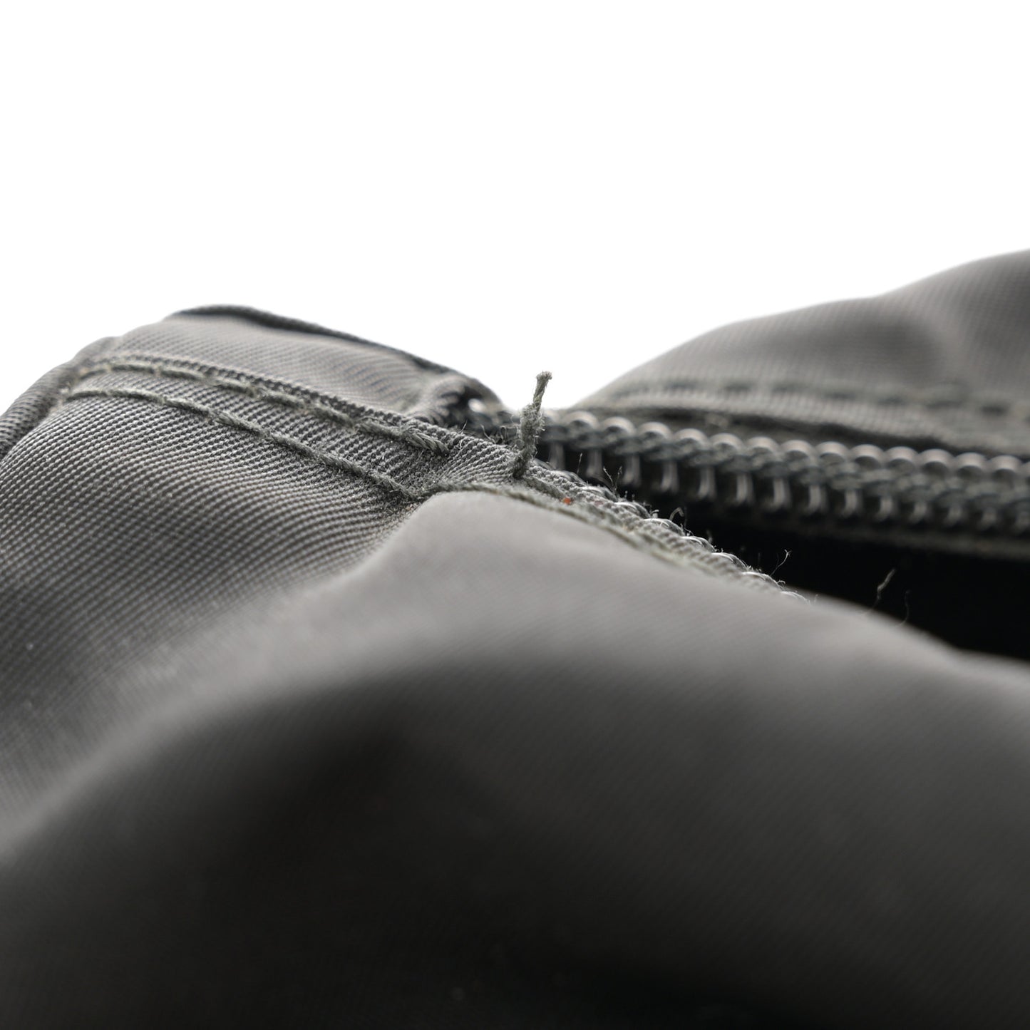 Re-Nylon Vela Saffiano Pocket Single Buckle Messenger Shoulder Bag Black