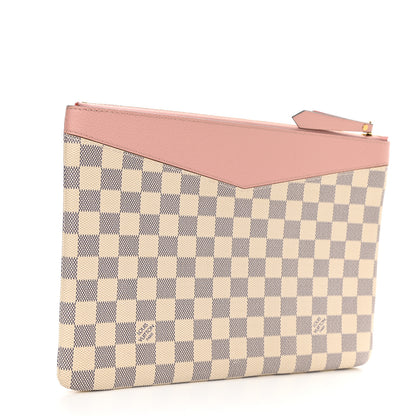 Louis Vuitton Damier Azur Daily Pouch Rose Poudre 3 of 8