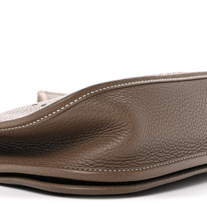 Hermes Taurillon Clemence Evelyne III PM Etoupe 9 of 11