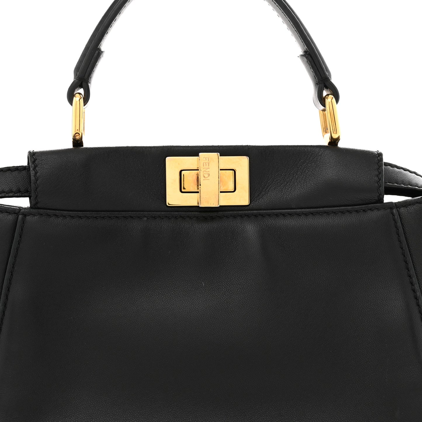 Nappa Mini Peekaboo Iconic Satchel Black