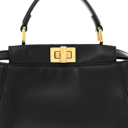 Fendi Nappa Mini Peekaboo Iconic Satchel Black 8 of 12