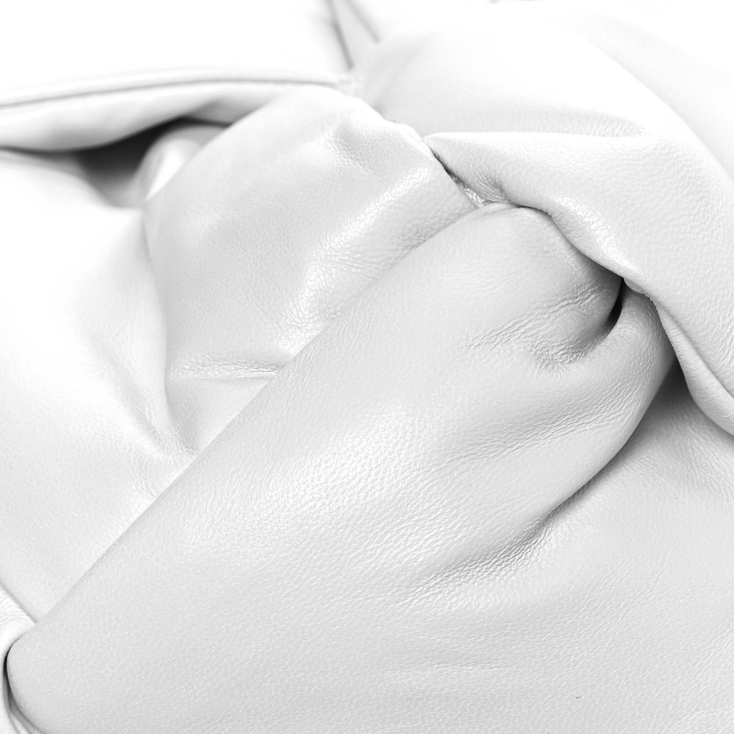 Lambskin Padded Lock Tote White