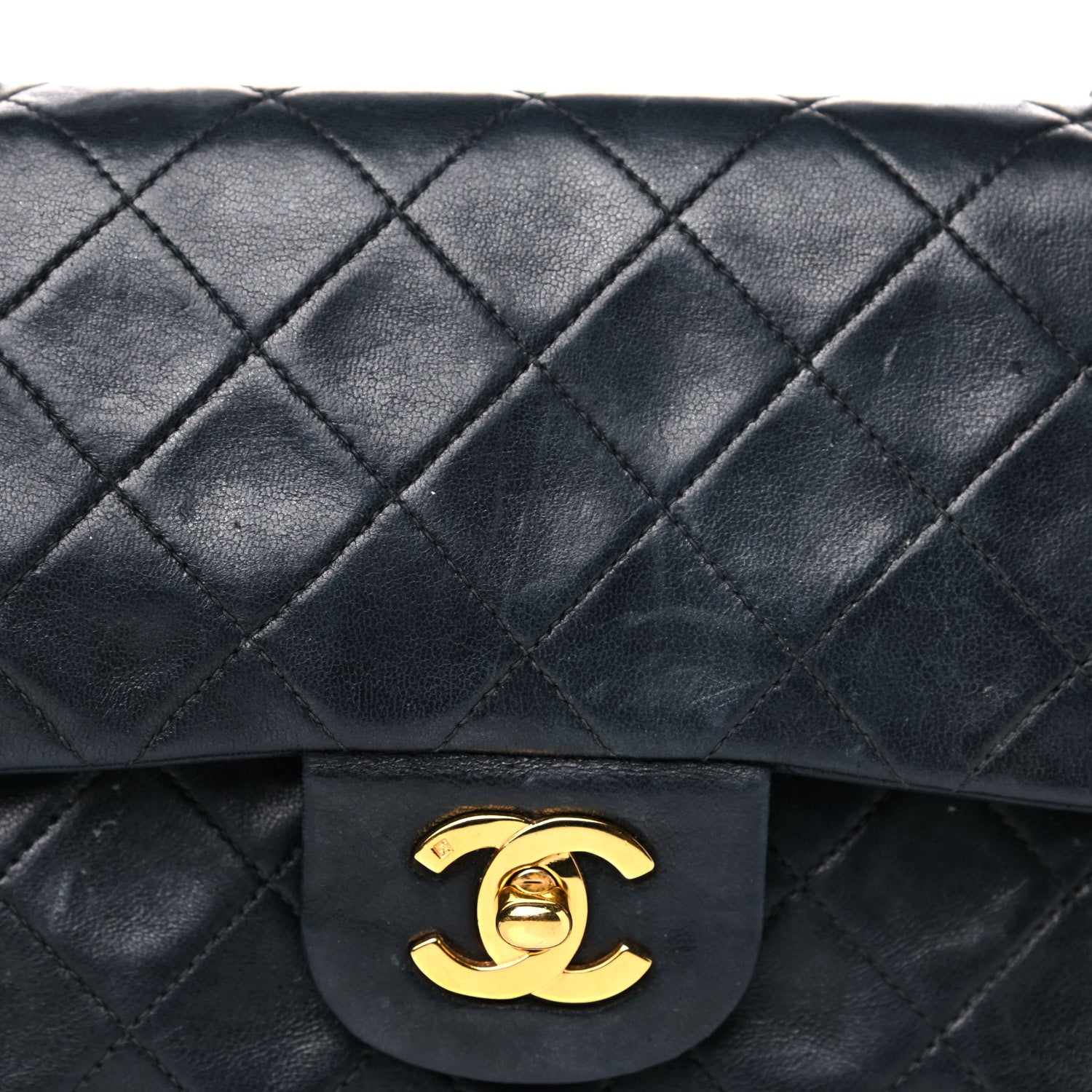 Chanel Lambskin Quilted Small Double Flap Black 20 of 25