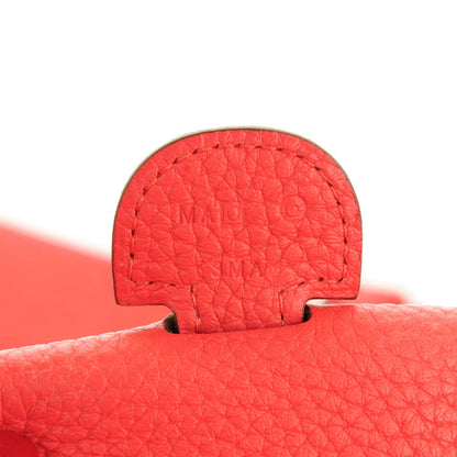 Hermes Taurillon Clemence Evelyne III GM Bougainvillea 7 of 8