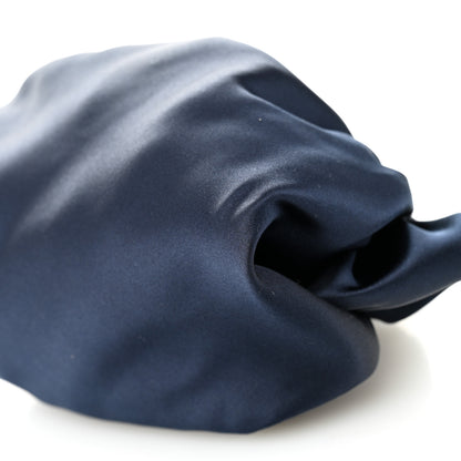 The Row Satin Small Ascot Bag Navy 9 of 9
