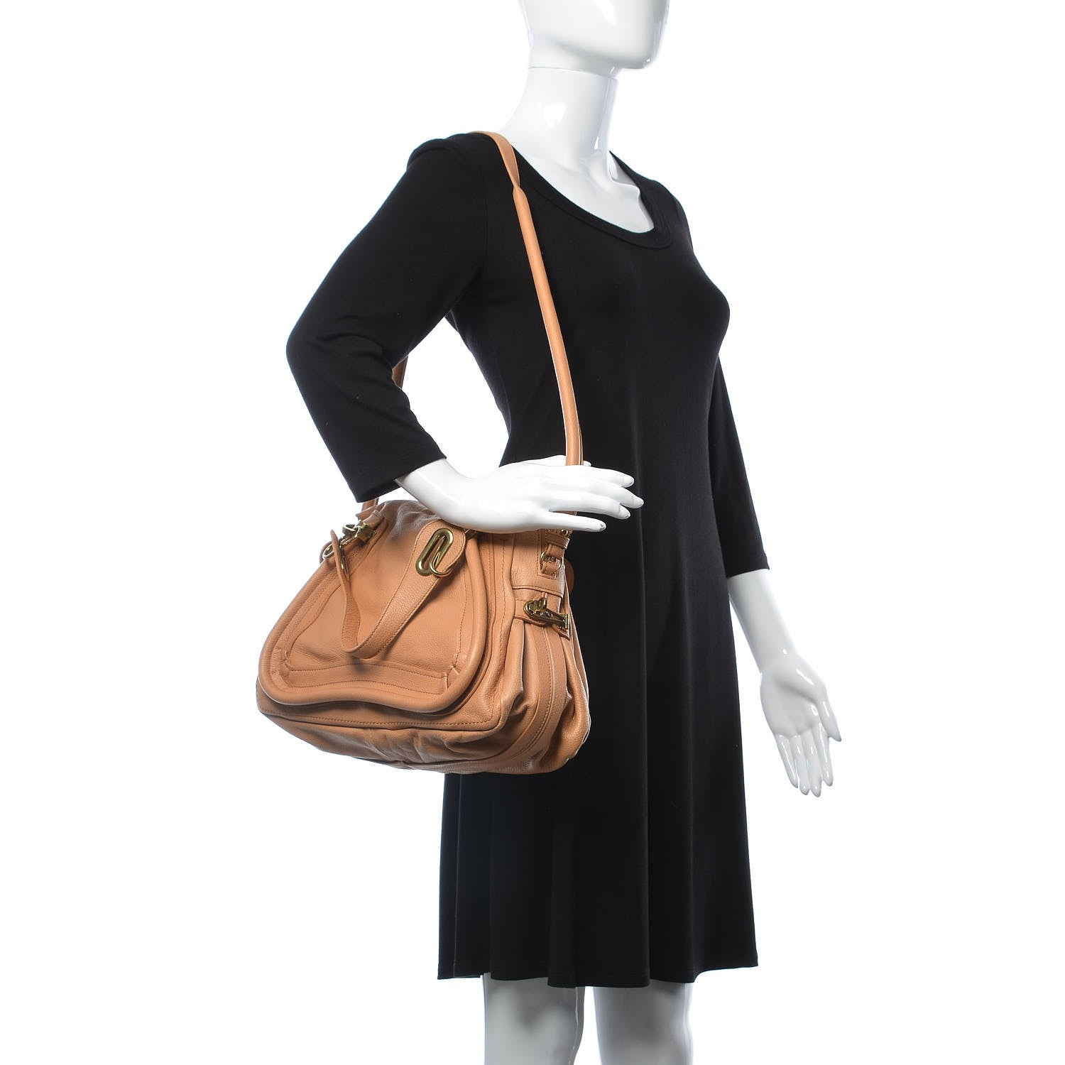 Chloe Calfskin Medium Paraty Light Tan 2 of 13