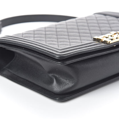 Chanel Caviar Quilted New Medium Boy Flap Black 8 of 12