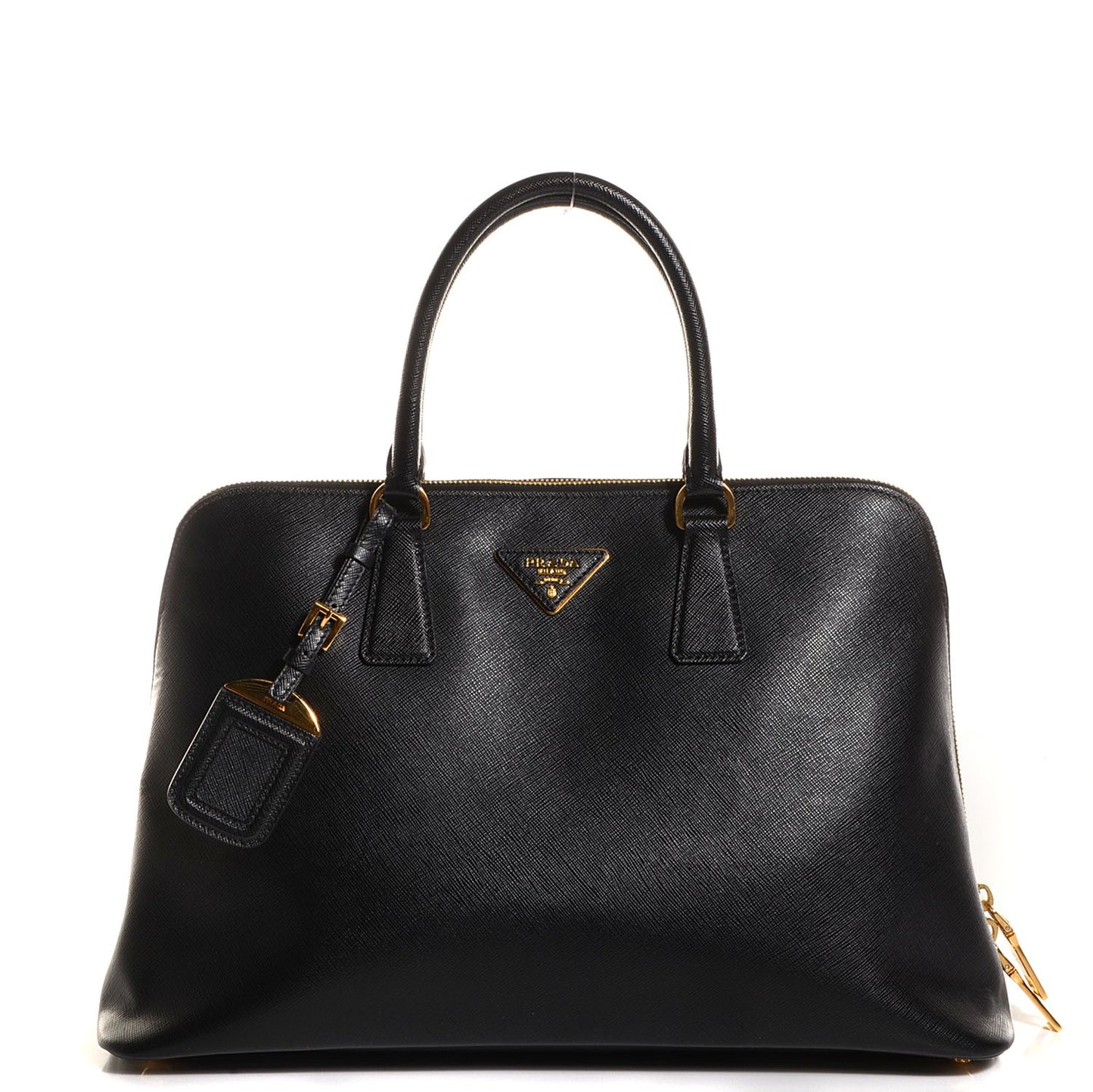 Saffiano Lux Medium Promenade Tote Black