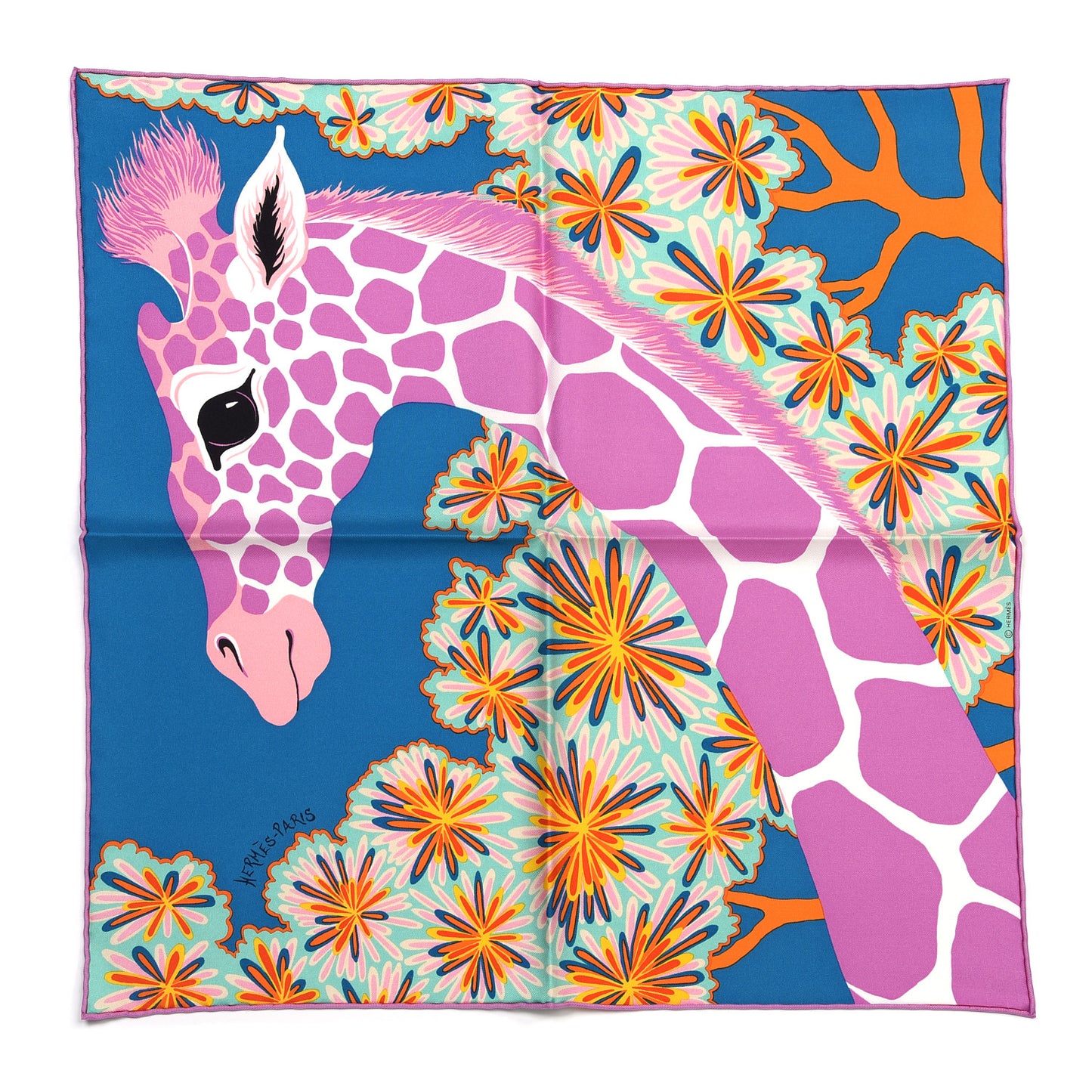 Silk The Three Graces Zoom Scarf 45 Canard Mauve Orange