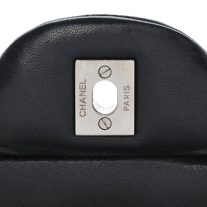 Chanel Lambskin Quilted Jumbo Single Flap Black 10 of 11