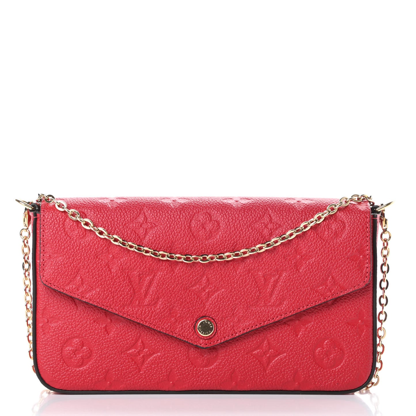 Empreinte Pochette Felicie Chain Wallet Scarlet