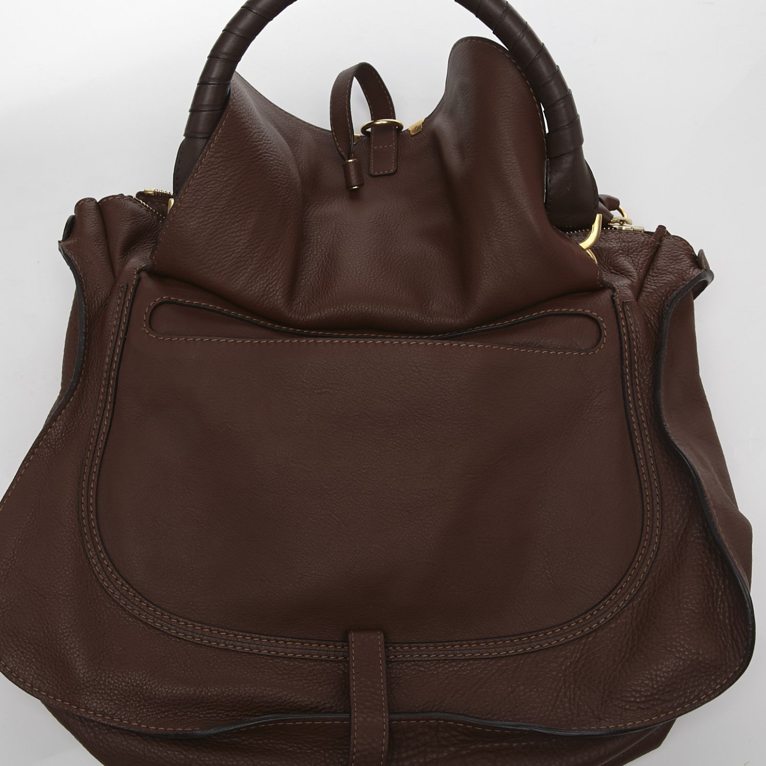 Chloe Calfskin Large Marcie Satchel Ebony 9 of 9