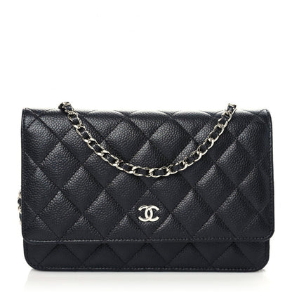 Chanel Caviar Quilted Wallet On Chain WOC Black 1 of 11