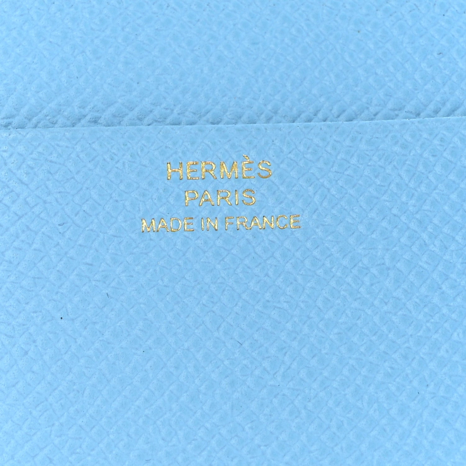 Hermes Epsom Tri-Fold Compact Bearn Wallet Celeste 6 of 7