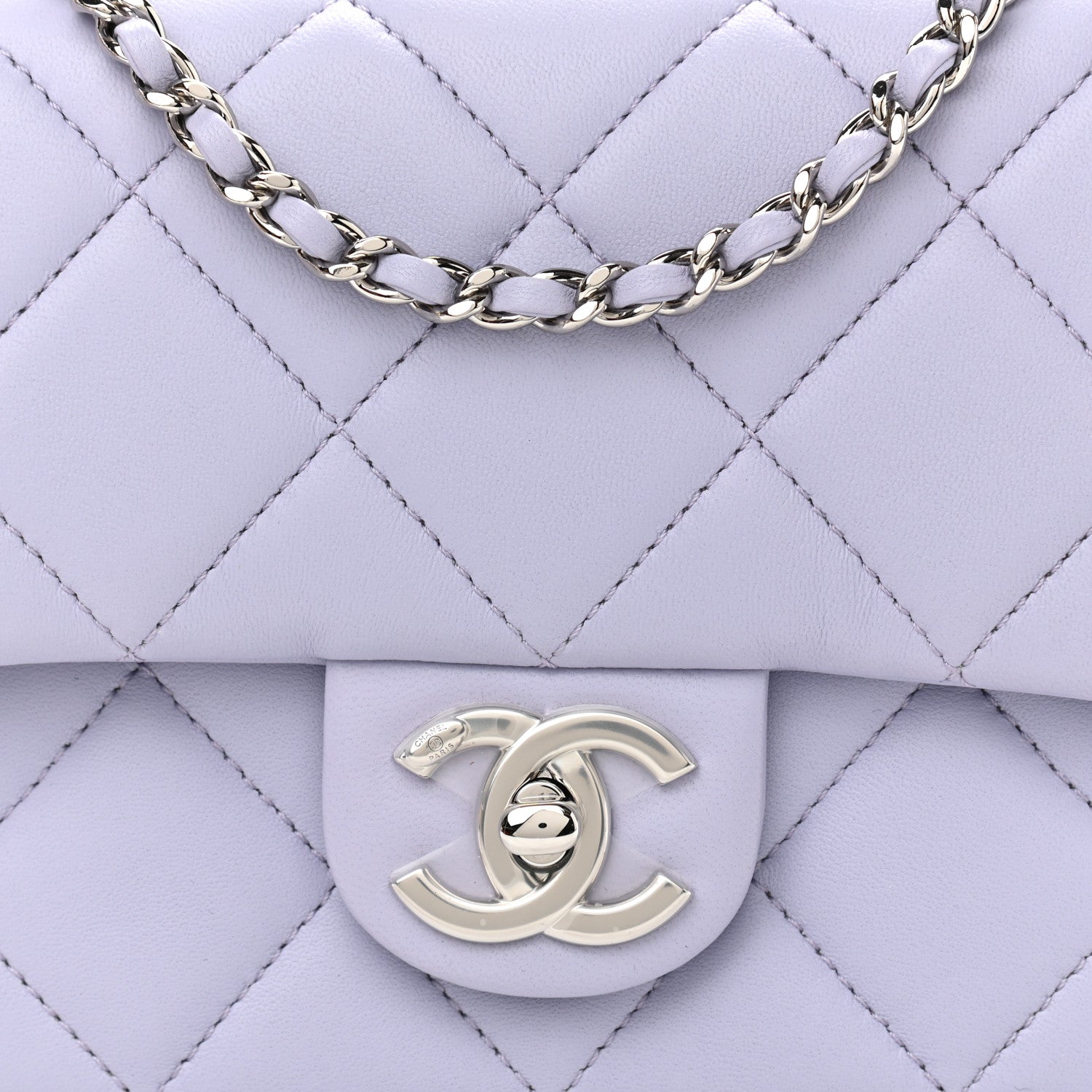 Chanel Lambskin Quilted Mini My Perfect Flap Light Purple 8 of 11