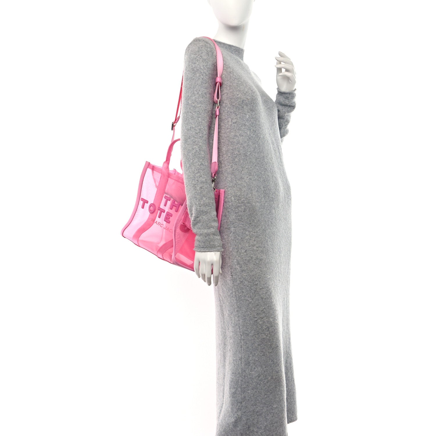 Marc Jacobs Nylon Medium The Mesh Tote Bag Pink 2 of 8