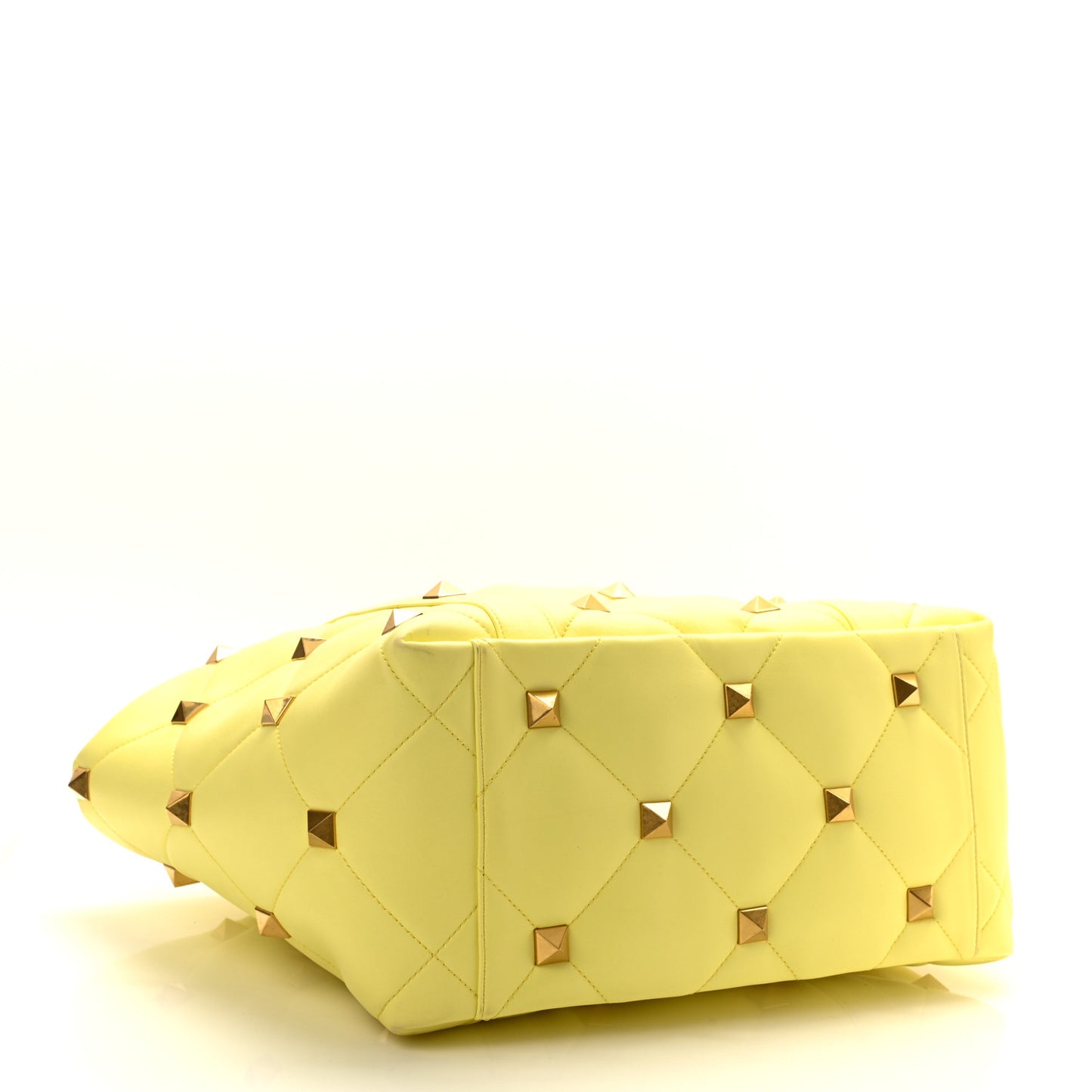 Nappa Medium Roman Stud Tote Lime Sorbet