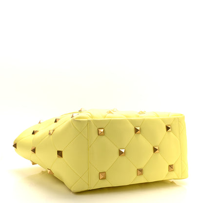 Valentino Garavani Nappa Medium Roman Stud Tote Lime Sorbet 4 of 8
