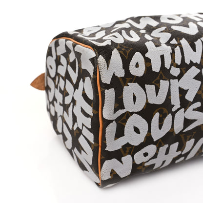 Louis Vuitton Monogram Graffiti Speedy 30 Silver 7 of 8