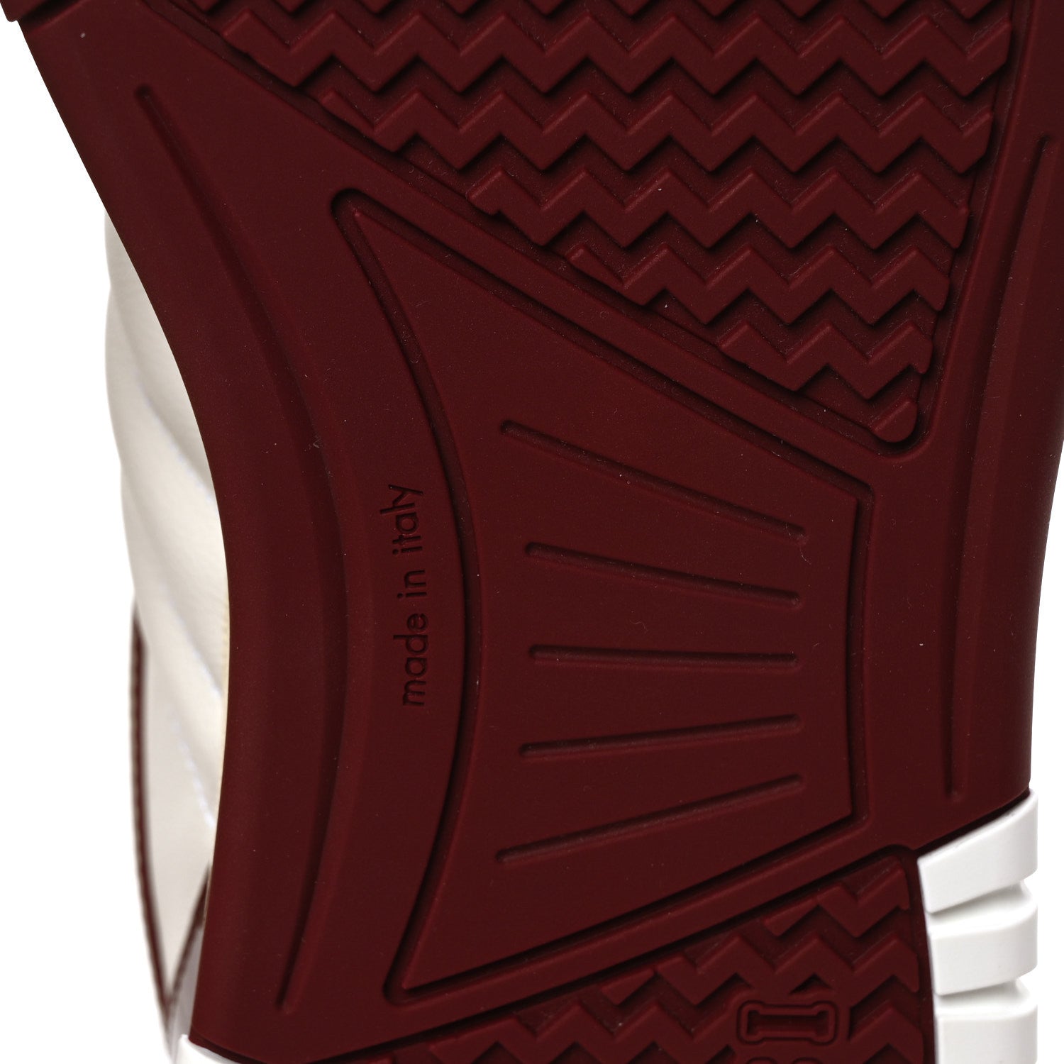 Gucci Calfskin Suede Mens Re-Web Sneakers 8 White Red 8 of 10