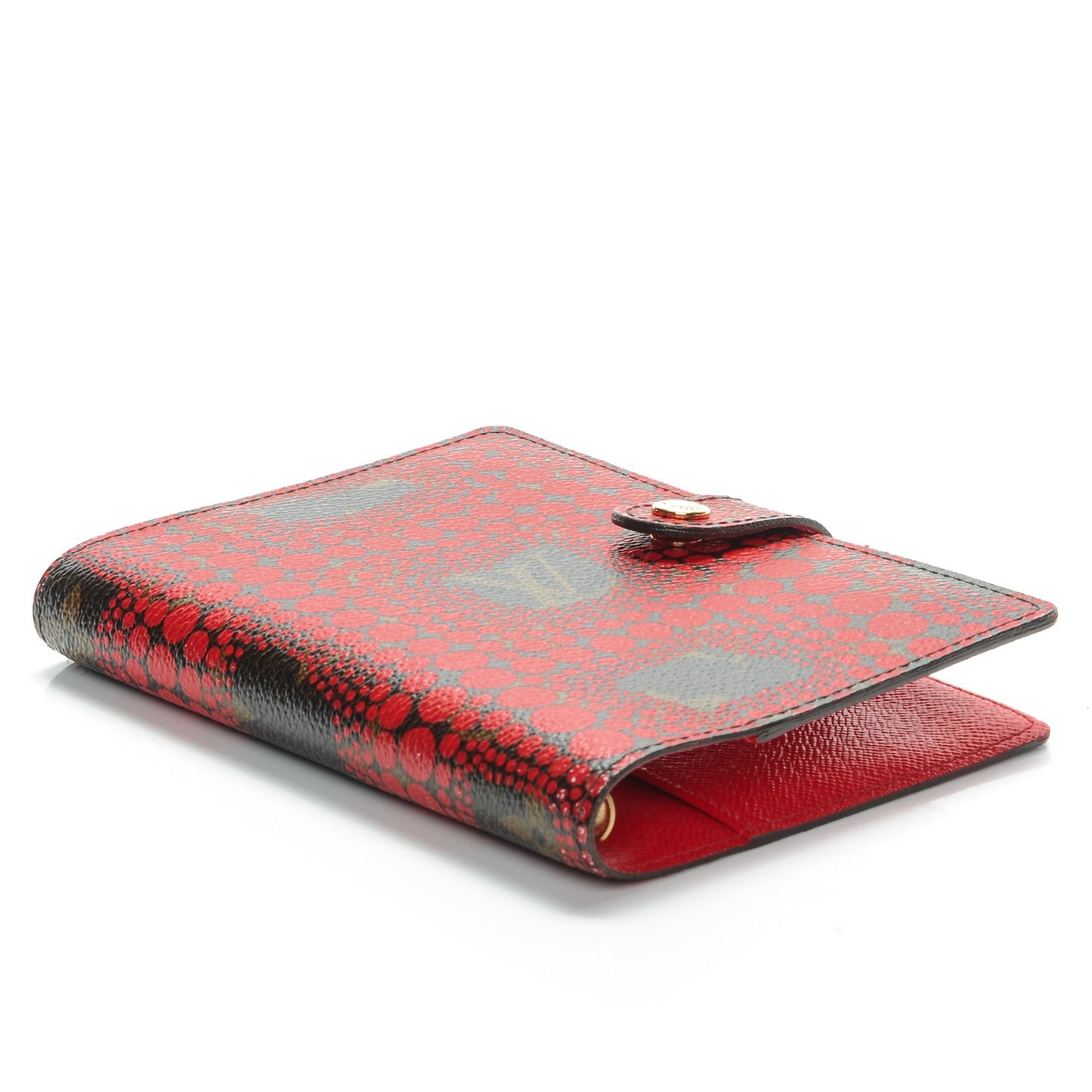 Monogram Kusama Town Small Ring Agenda Cover Red