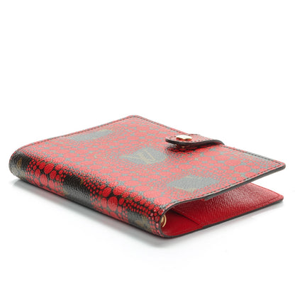 Louis Vuitton Monogram Kusama Town Small Ring Agenda Cover Red 4 of 7