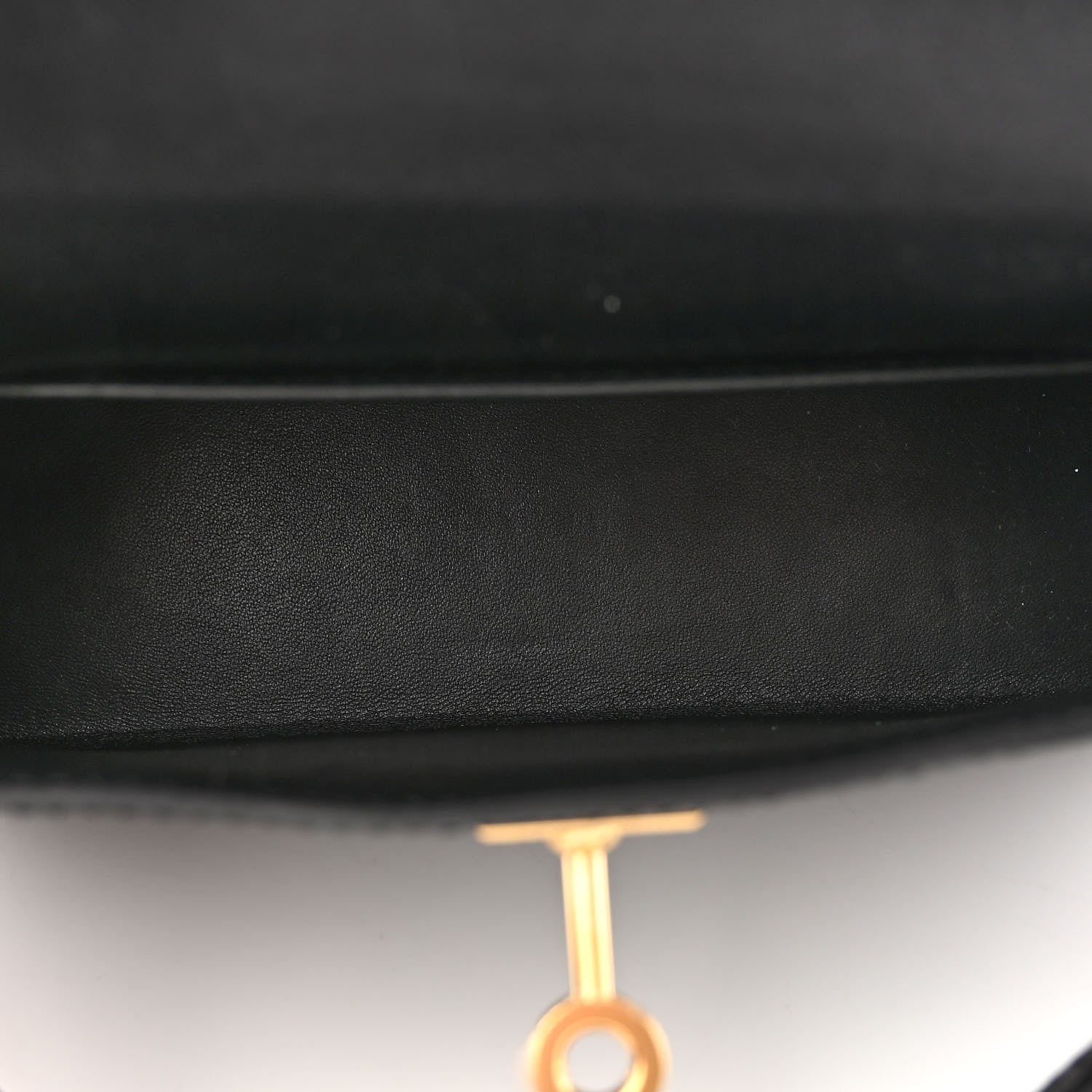 Hermes Ostrich Kelly Sellier Mini 20 Black 5 of 11