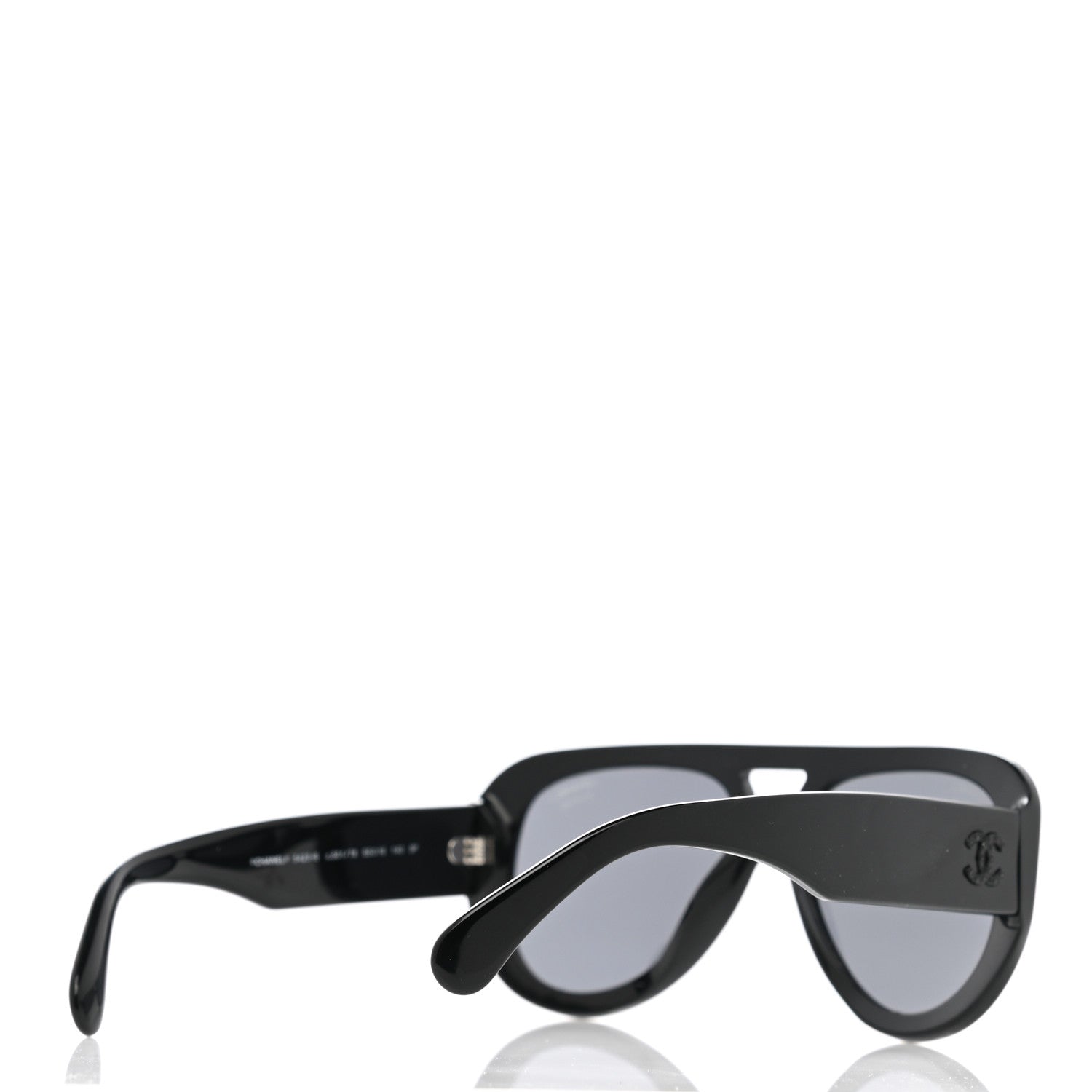 Chanel Resin Polarized Sunglasses 5423-B Black 4 of 8