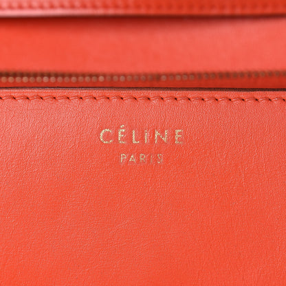 Celine Box Calfskin Medium Classic Box Flap Bag Poppy 6 of 12