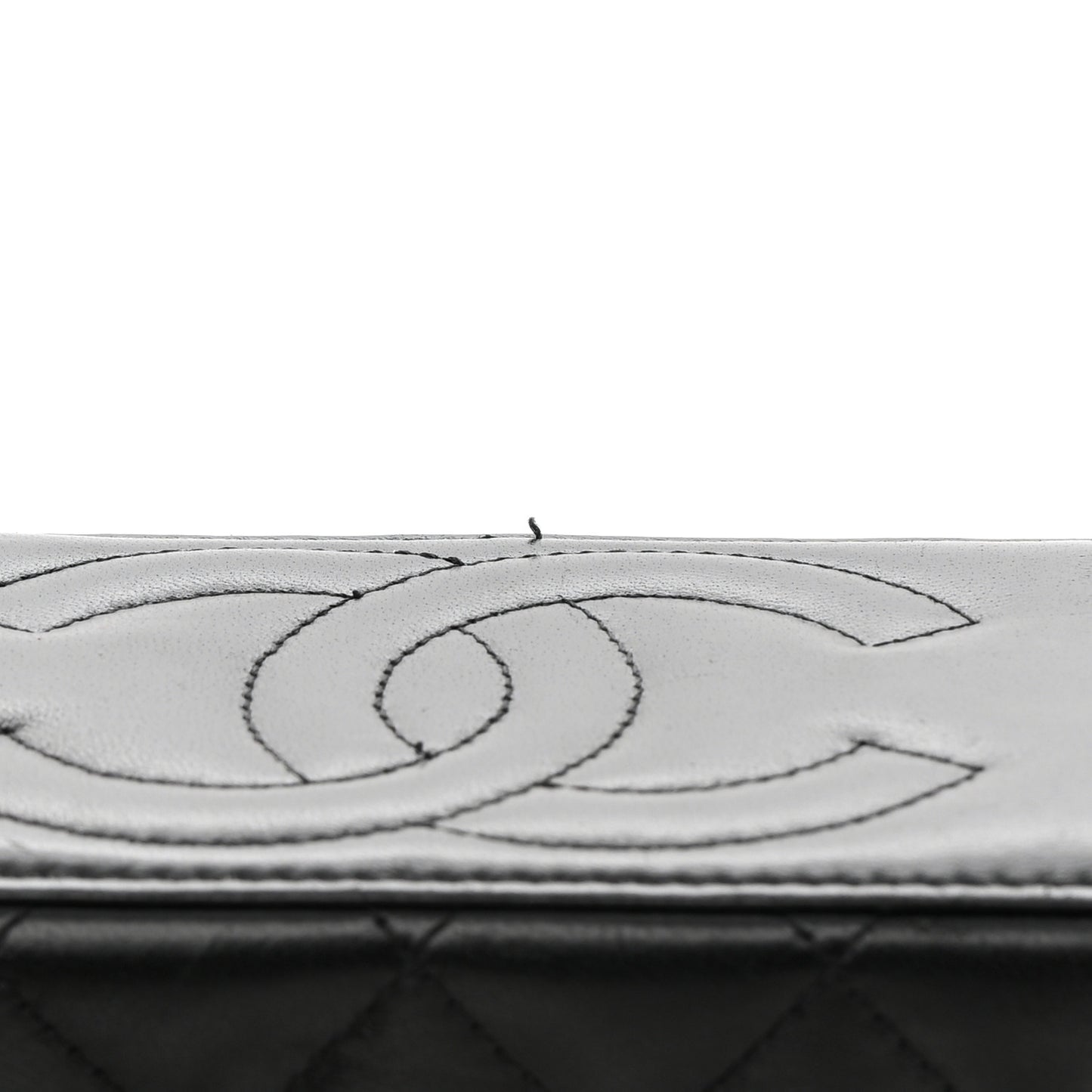 Lambskin Quilted Small CC Dynasty Vanity Case With Chain Black
