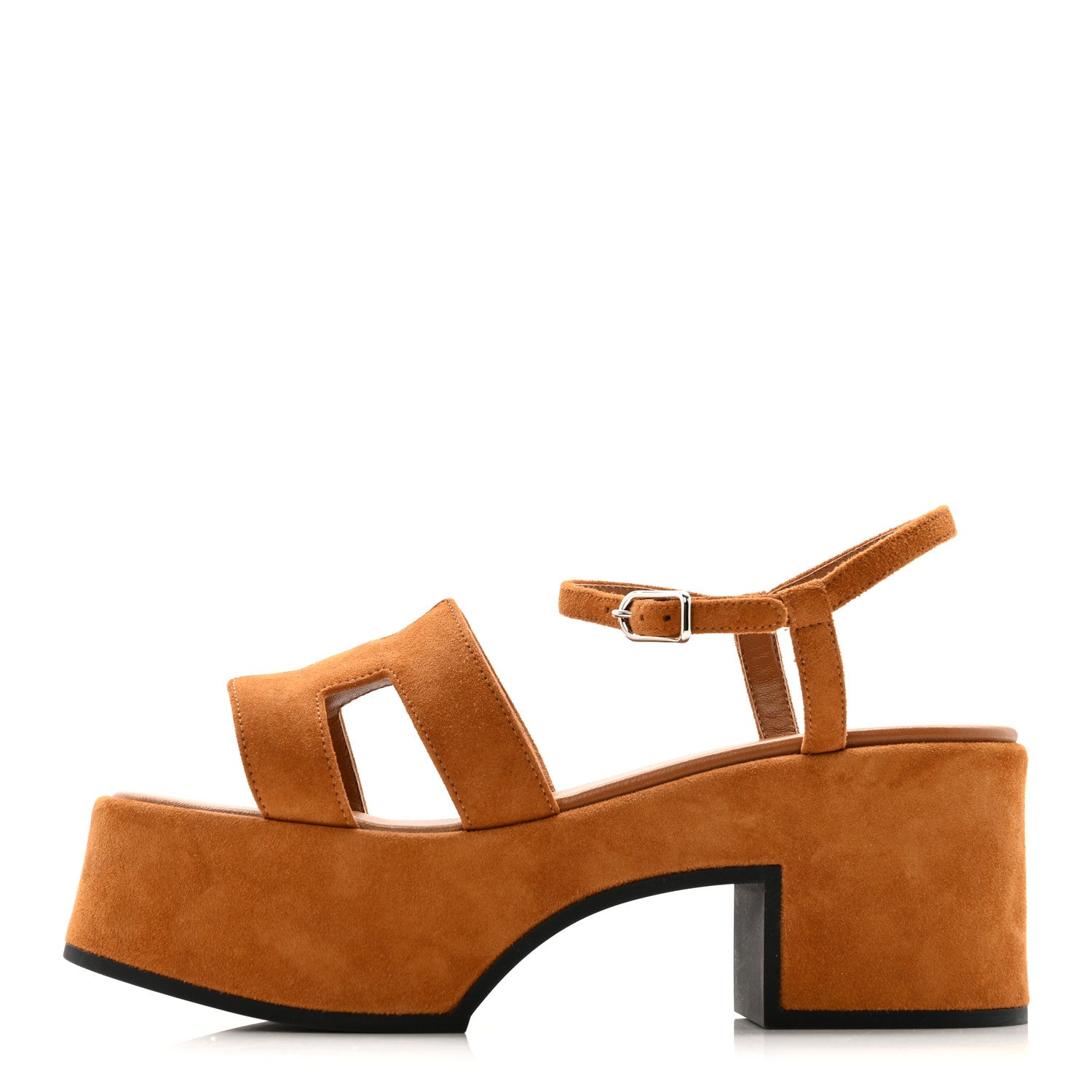 Hermes Suede Goatskin Jam 30 Sandals 36.5 Naturel 2 of 22