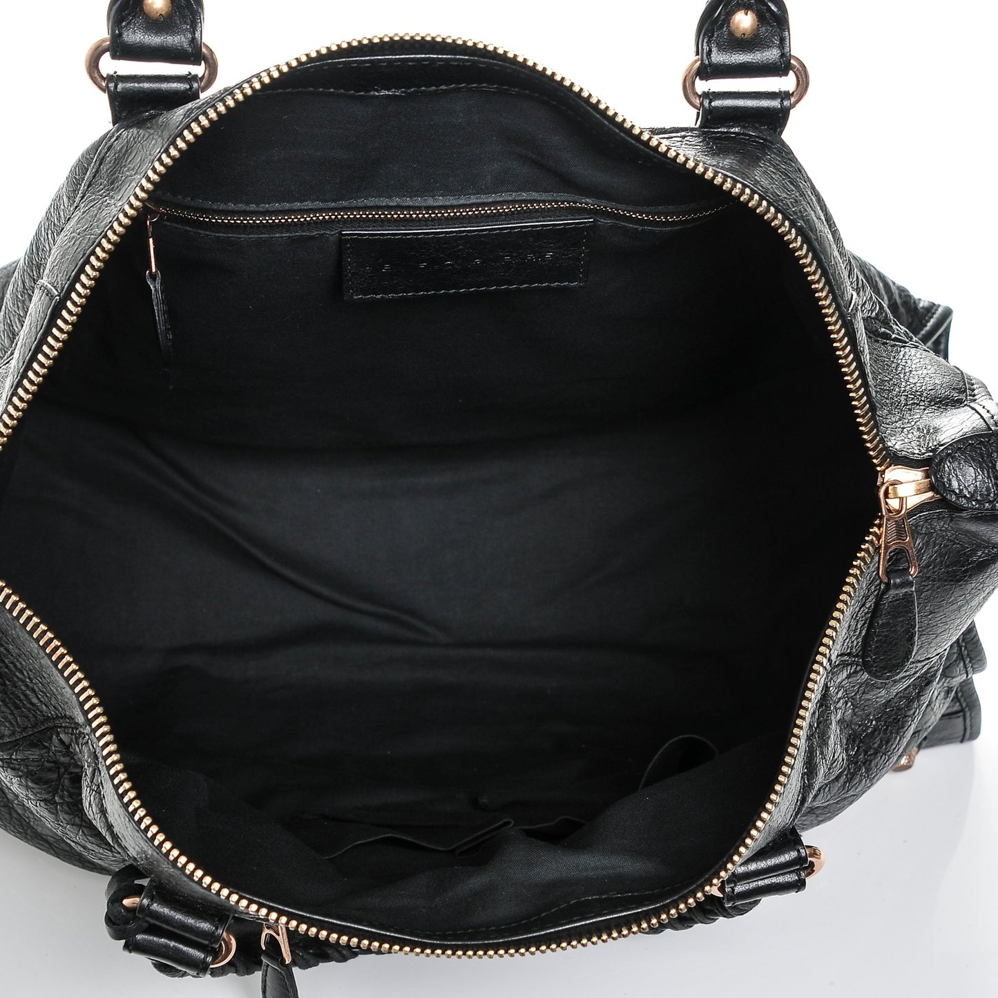 Agneau Giant 12 Rose Gold Hardware Work Black
