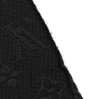 Louis Vuitton Wool Silk Logomania Scarf Charcoal 4 of 5