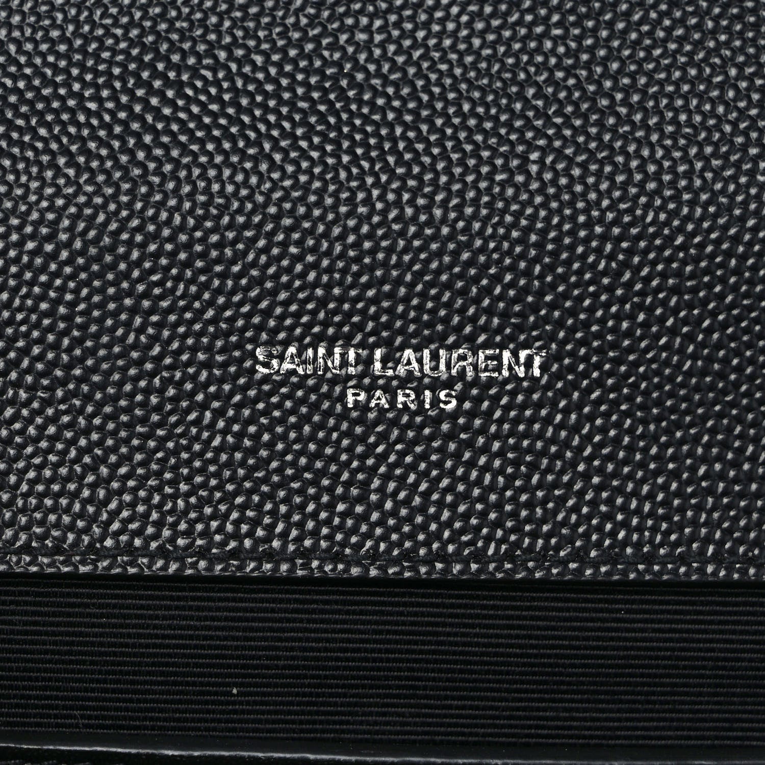 Saint Laurent Grain De Poudre Textured Mixed Matelasse Triquilt Medium Monogram Satchel Black 7 of 10