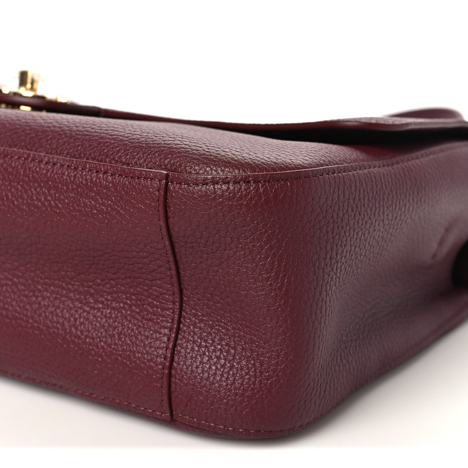 Chanel Grained Calfskin Small Souplissimo Maxi Flap Burgundy 10 of 11