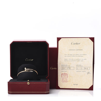 Cartier 18K Pink Gold Diamond Juste Un Clou Bracelet 16 5 of 5
