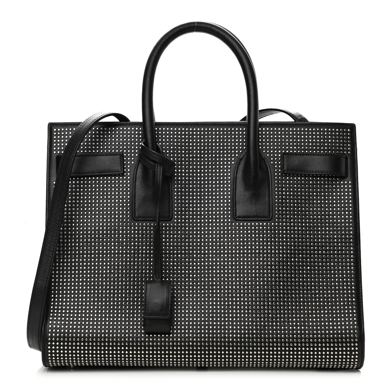 Saint Laurent Calfskin Studded Small Sac De Jour Black 1 of 9