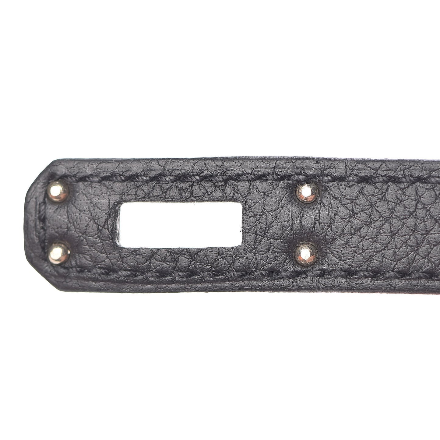 Togo Horseshoe Kelly Retourne 25 Black Magnolia