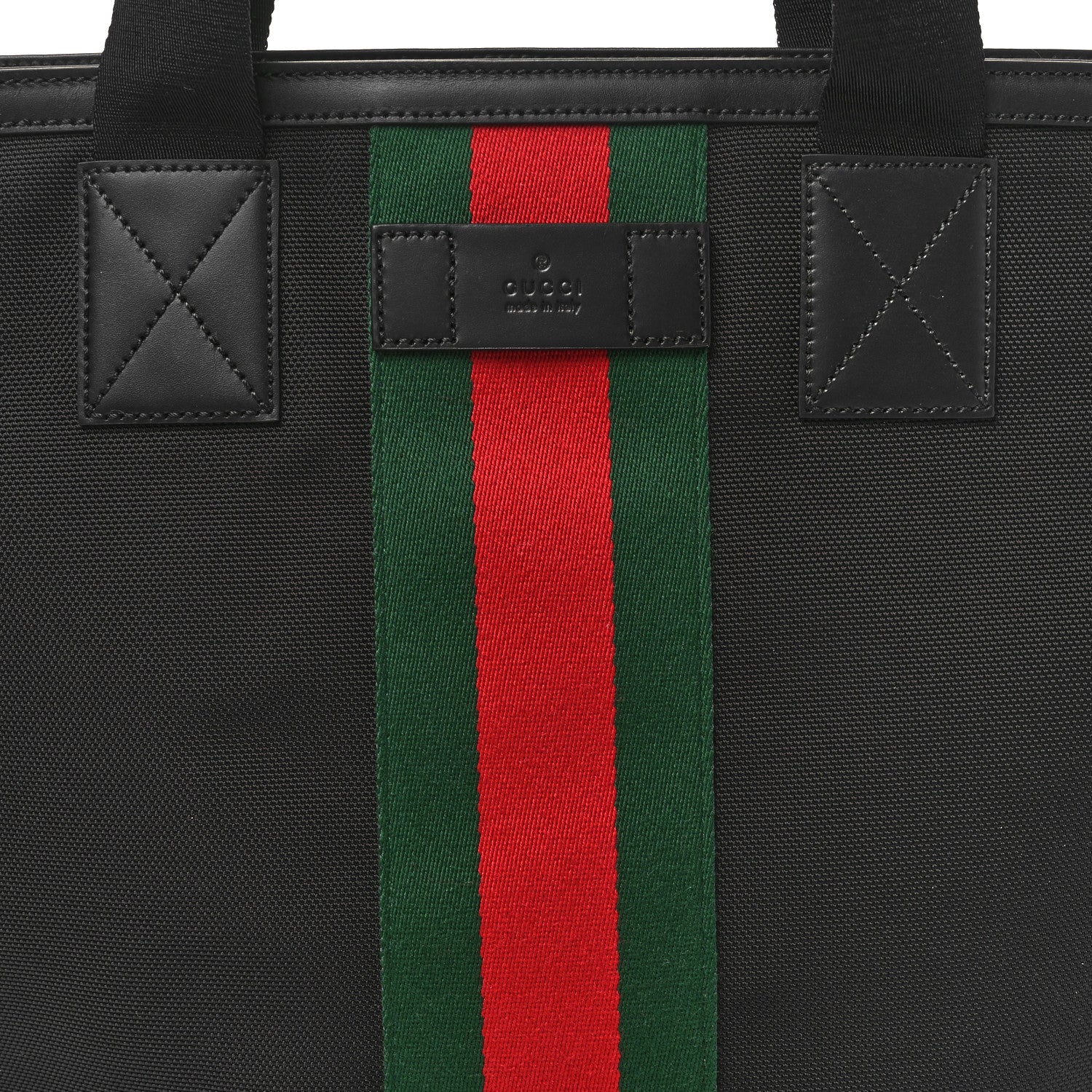Gucci Techno Canvas Web Vertical Tote Black 8 of 10