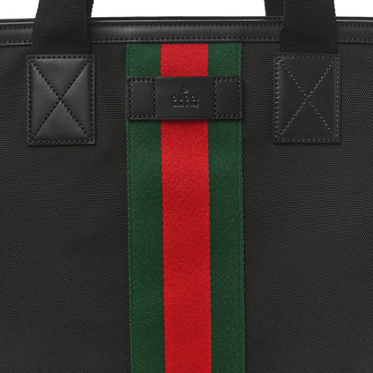 Gucci Techno Canvas Web Vertical Tote Black 8 of 10