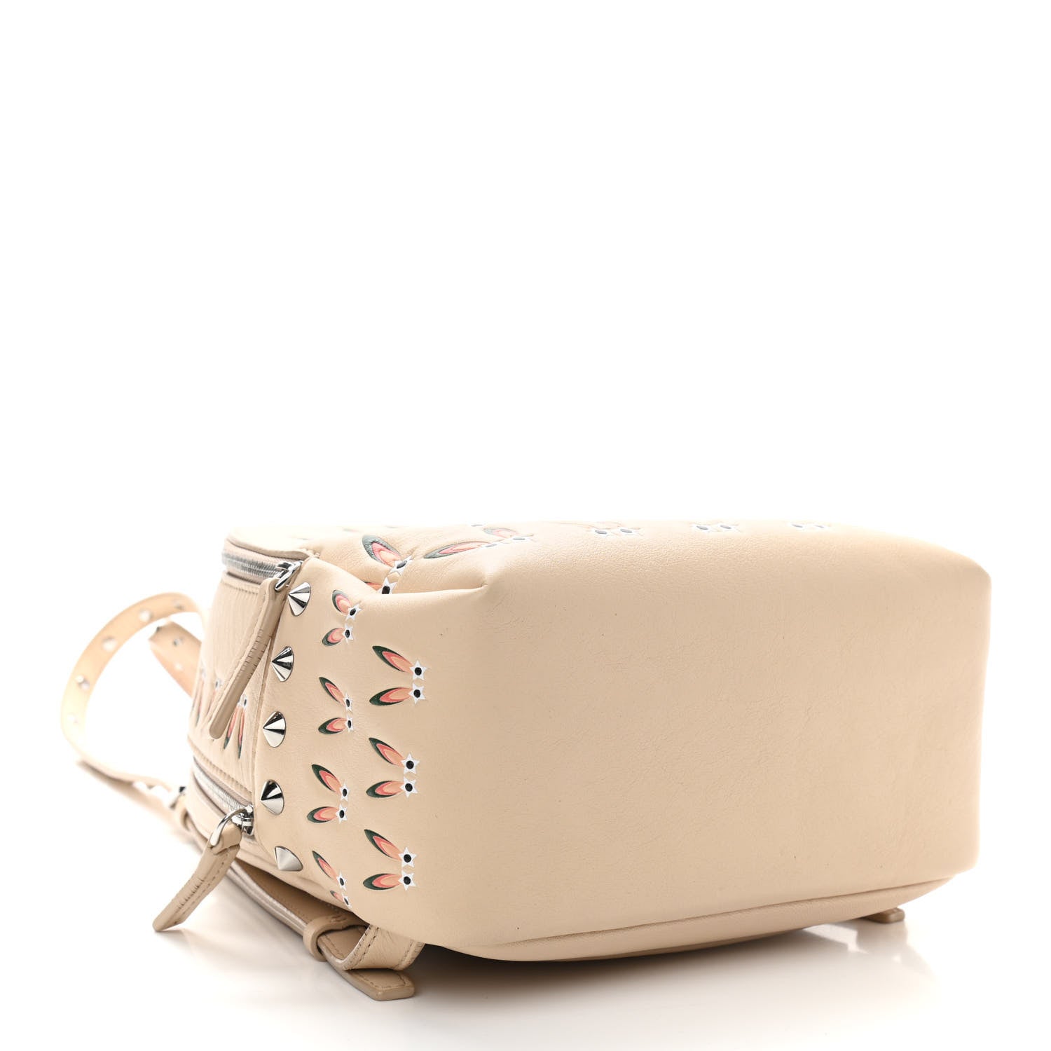 MCM Lambskin Star Eyed Bunny Mini Backpack Natural 4 of 13