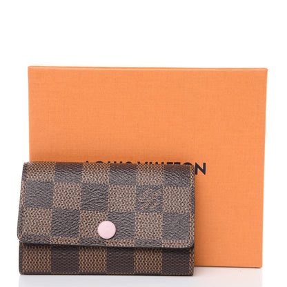 Louis Vuitton Damier Ebene Multicles 6 Key Holder Rose Ballerine 8 of 8