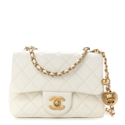 Chanel Lambskin Quilted Mini Pearl Crush Flap White 1 of 10