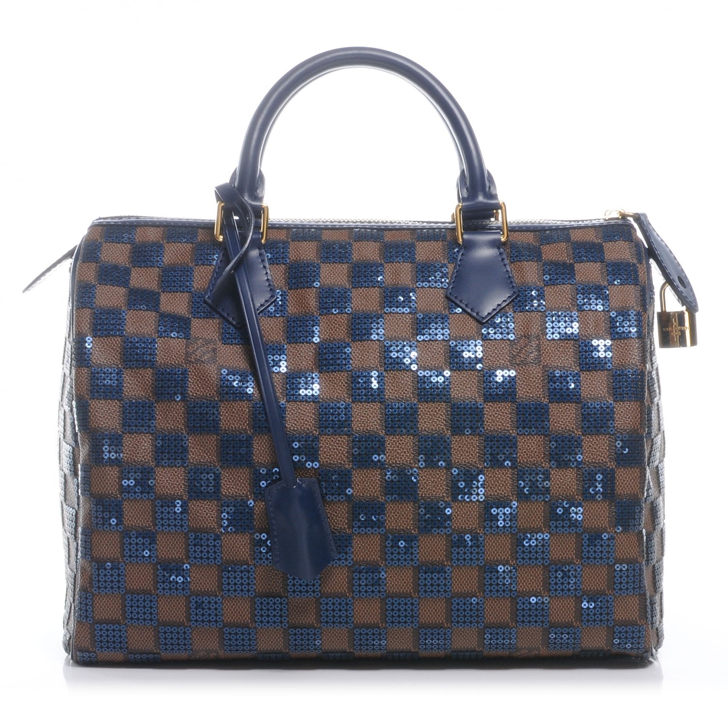 Louis Vuitton Damier Paillettes Speedy 30 Blue 1 of 8