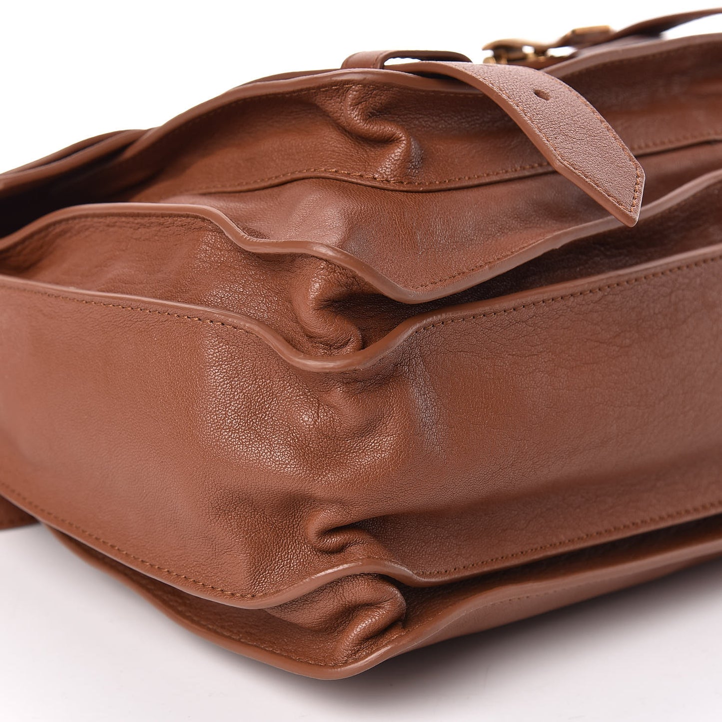 Lambskin Medium PS1 Satchel Saddle